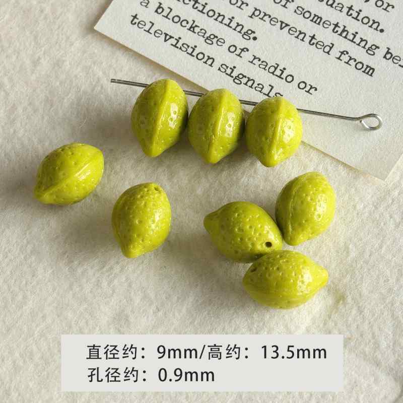 [Green Light Forest] glass beads diy accessories material