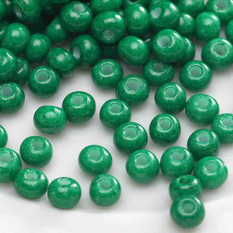 Green Style Glass Glazed Rice Beads DIY Handmade Accessories