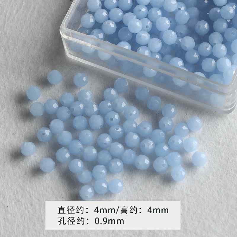4mm Round Cut Stone Loose Beads DIY Accessories Material