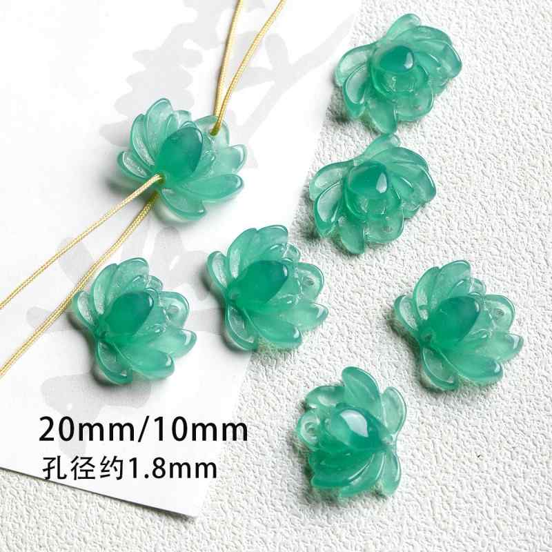 New Chinese Natural Dongling Jade Slub Scattered Beads Abacus Beads Diy Accessories Material Bracelet Necklace Beads 