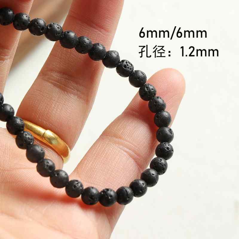 [Smoke ink] natural black agate stone beads bamboo square beads beaded loose beads  beaded necklace bracelet diy accessories beads