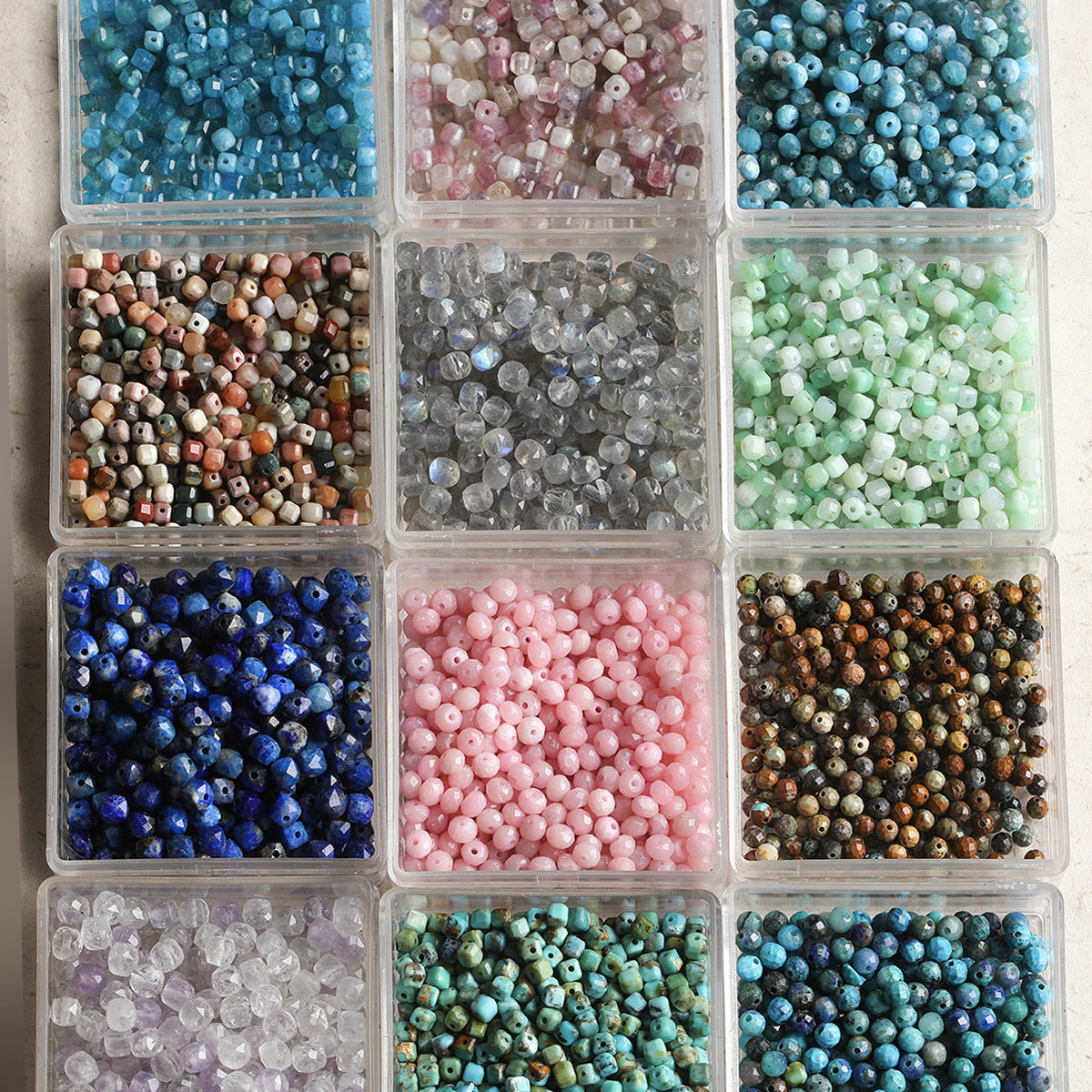 [Dunhuang] natural stone cut face sugar loose beads turquoise alashan beaded diy bracelet necklace material accessories