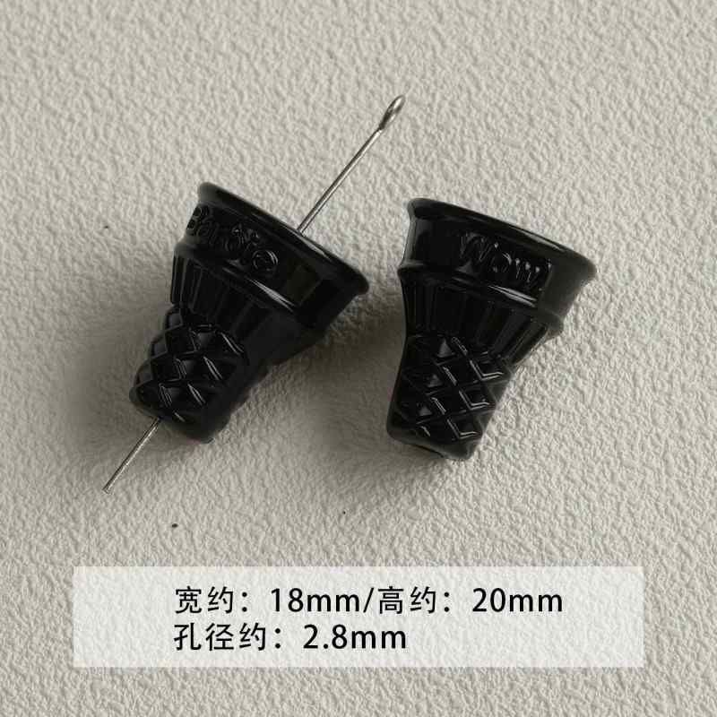 【 Spicy Girl Powder 】 Acrylic baking paint star love bead string mobile phone chain loose bead DIY accessory material bead