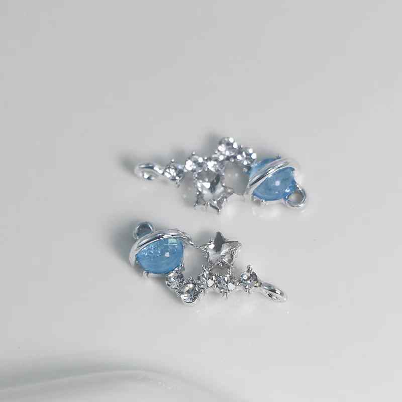 alloy series star beads DIY earrings bracelet necklace accessories