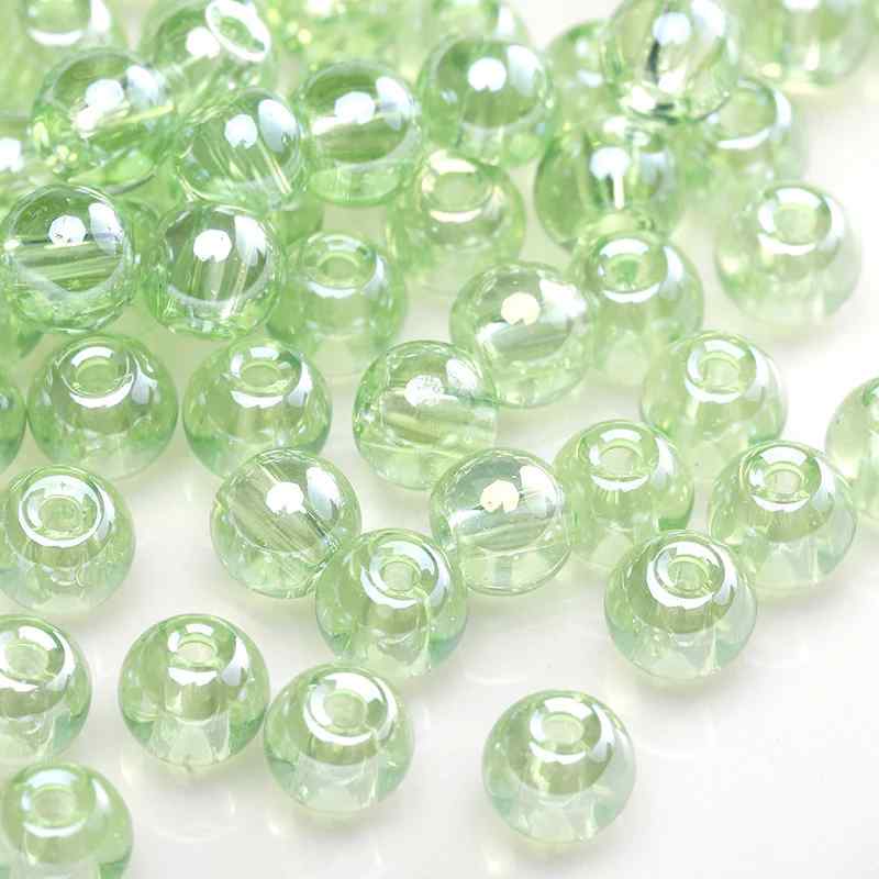 Green Style Glass Glazed Rice Beads DIY Handmade Accessories