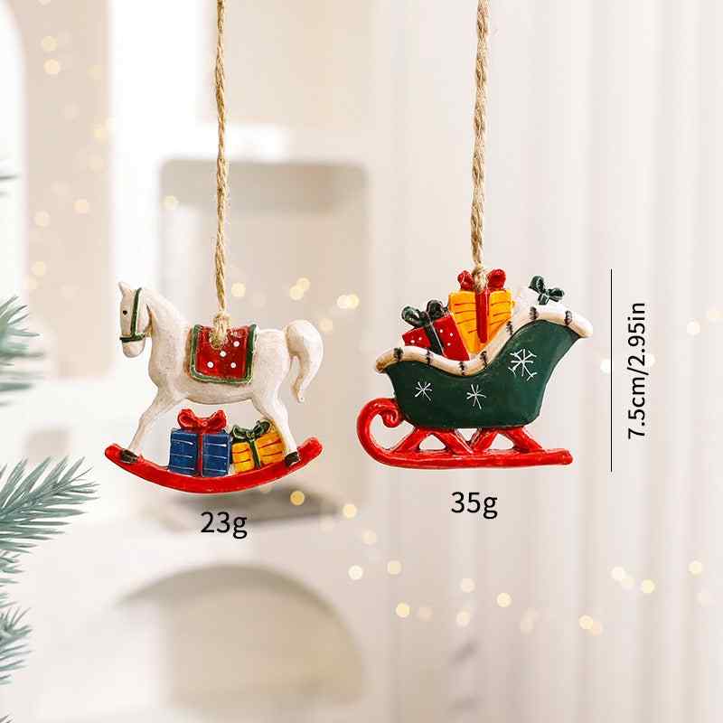 Christmas Decorations Ins Elk Pendants Tree Ornaments Cartoon Accessories Supplies