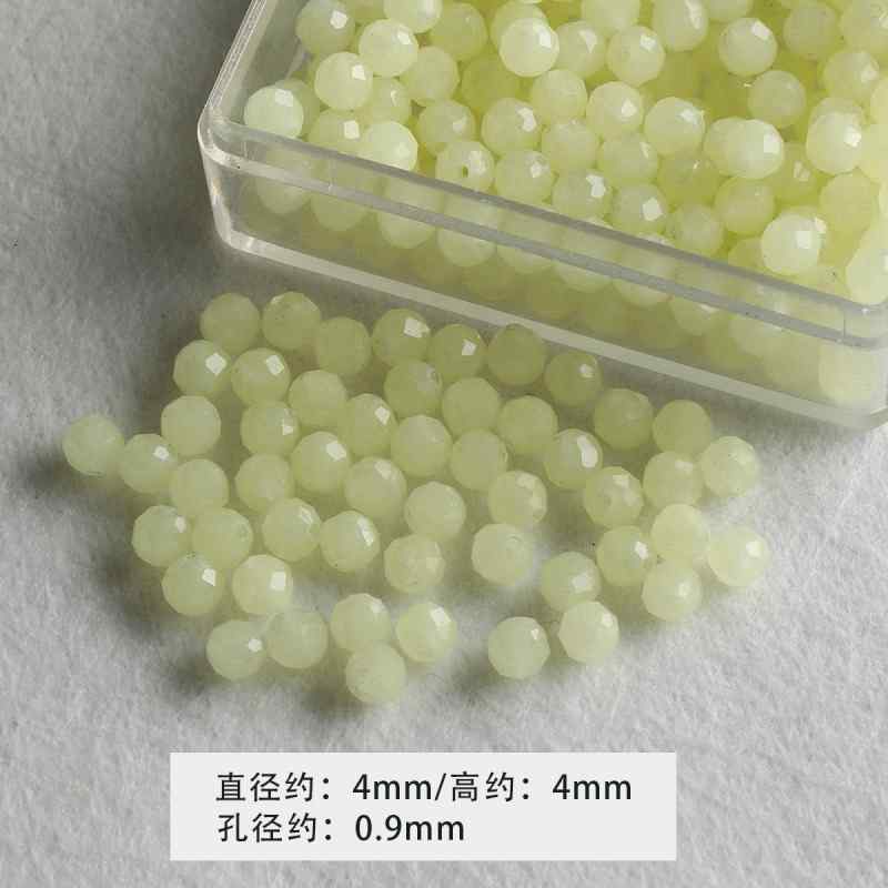 4mm Round Cut Stone Loose Beads DIY Accessories Material