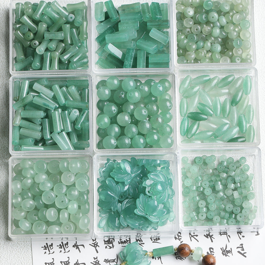 New Chinese Natural Dongling Jade Slub Scattered Beads Abacus Beads Diy Accessories Material Bracelet Necklace Beads