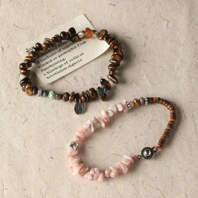 Natural tiger's eye stone black agate gravel loose beads bracelet necklace beaded diy accessories material