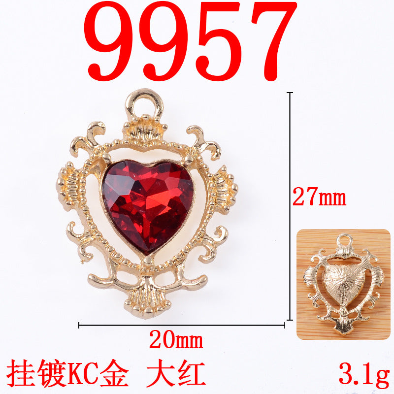 Alloy pendant sunflower Baroque style love pendant diy jewelry accessories alloy accessories spot wholesale