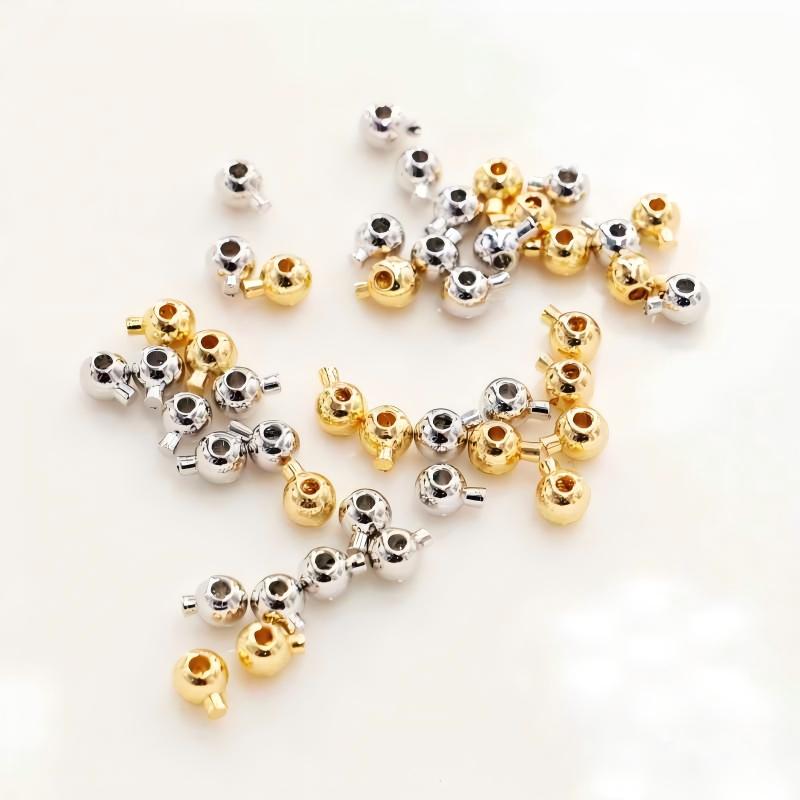 Color-preserving plated  positioning bead and buckle pressure clip