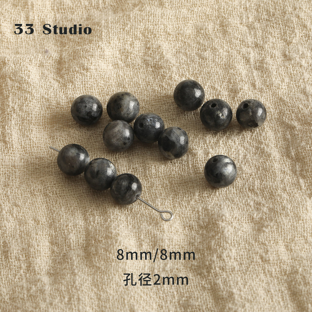 Vintage natural Crystal Jade loose beads round beads beads spacer beads diy accessories material package bracelet necklace earrings