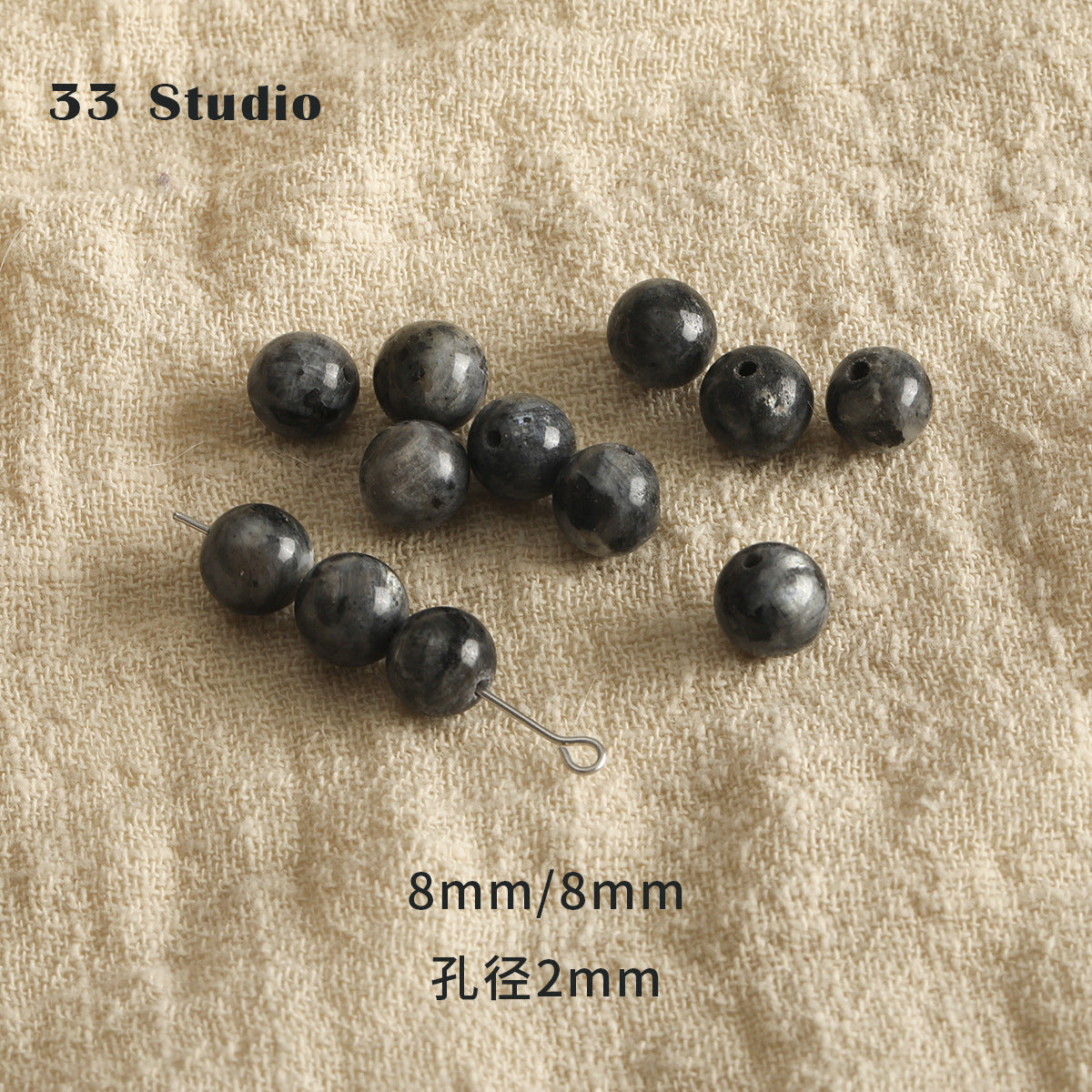 Vintage natural Crystal Jade loose beads round beads beads spacer beads diy accessories material package bracelet necklace earrings