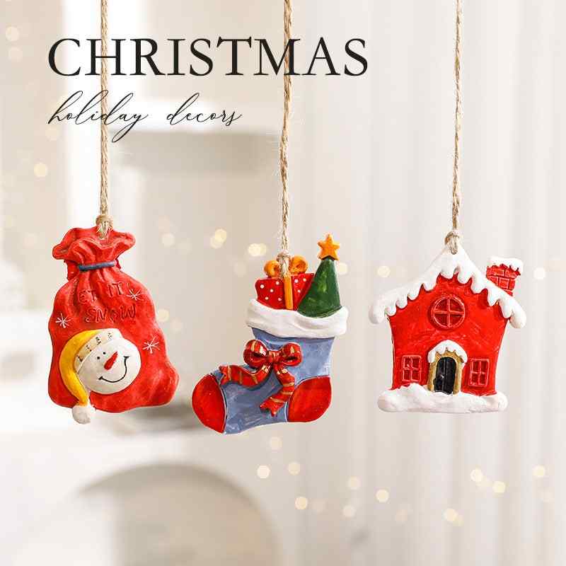 Christmas Decorations Ins Elk Pendants Tree Ornaments Cartoon Accessories Supplies