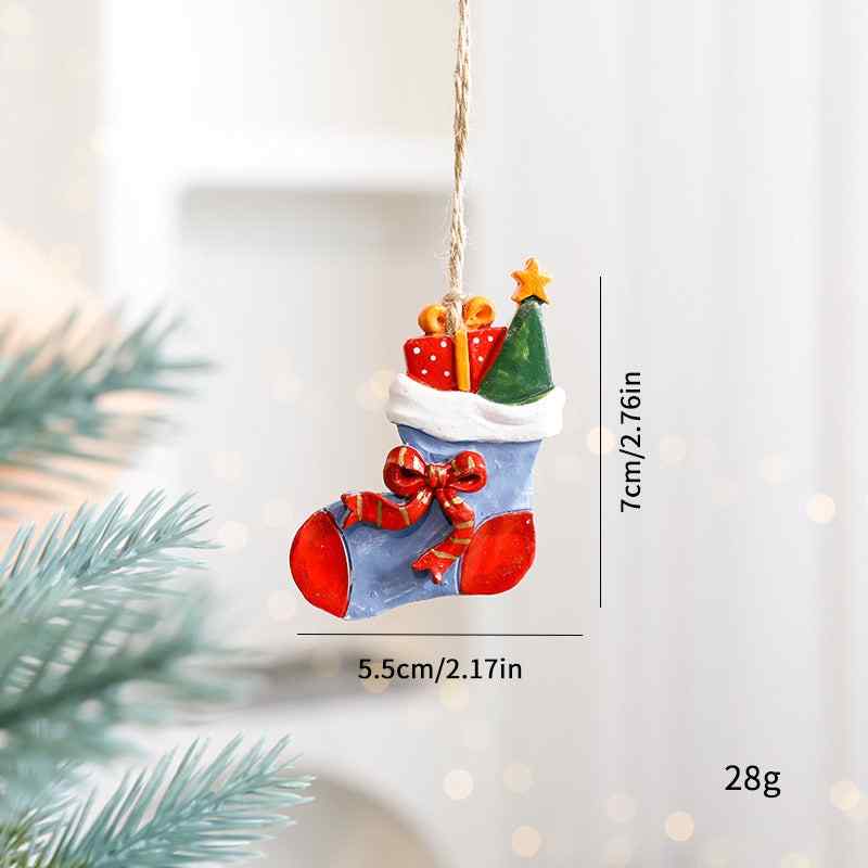 Christmas Decorations Ins Elk Pendants Tree Ornaments Cartoon Accessories Supplies