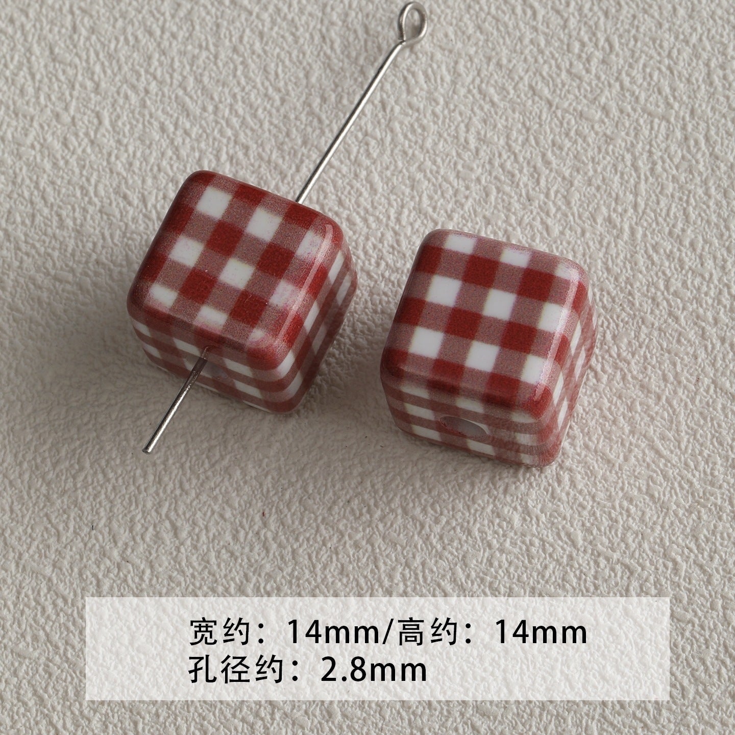 [red, yellow and blue] acrylic paint stars love beaded mobile phone chain keychain loose beads diy accessories material