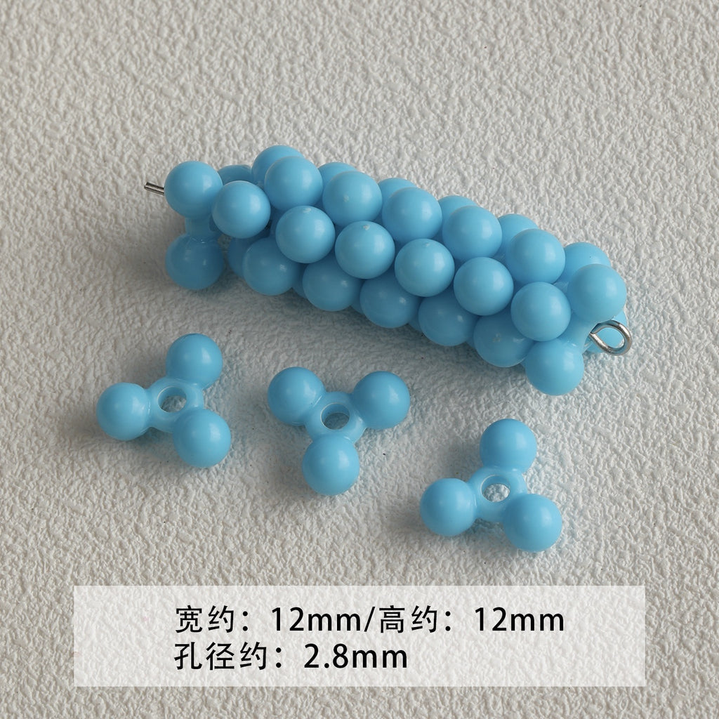 [Bihai] acrylic paint cheese star cone beaded mobile phone chain loose beads diy accessories material beads