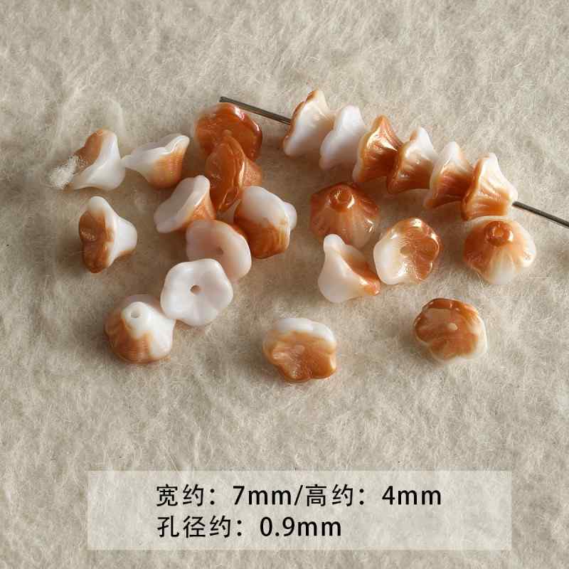 Blue Glass Loose Beads Collection Beaded DIY Accessories Material