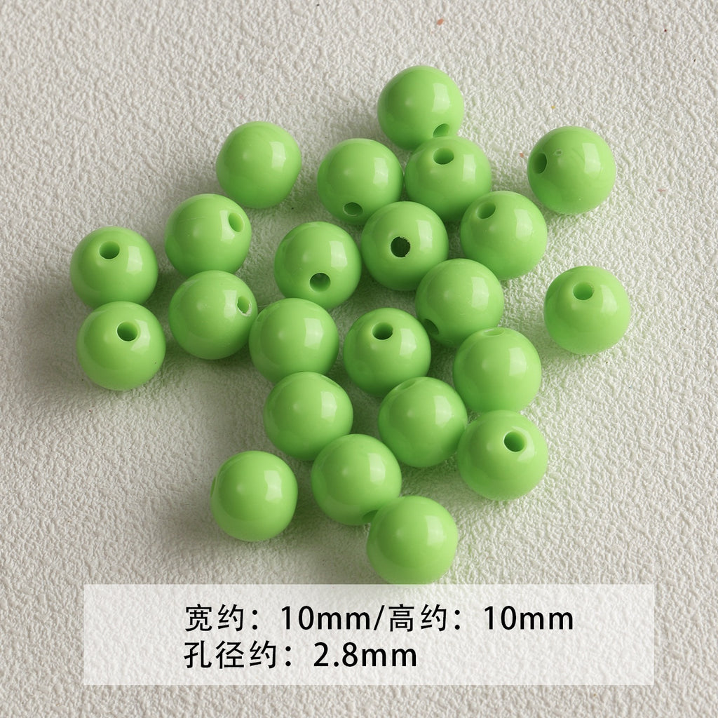 Black and green acrylic paint cheese cone star beaded mobile phone chain loose beads diy accessories material beads