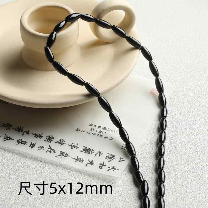 Rice beads natural stone Shoushan and Tiger Eye agate spacer beads handmade diy jewelry accessories