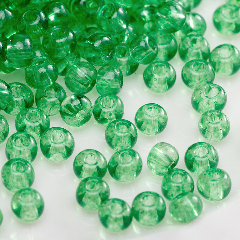 Green Style Guofeng Glass Glazed Beads Rice Beads DIY Handmade Homemade Beaded Bracelet Necklace Accessories