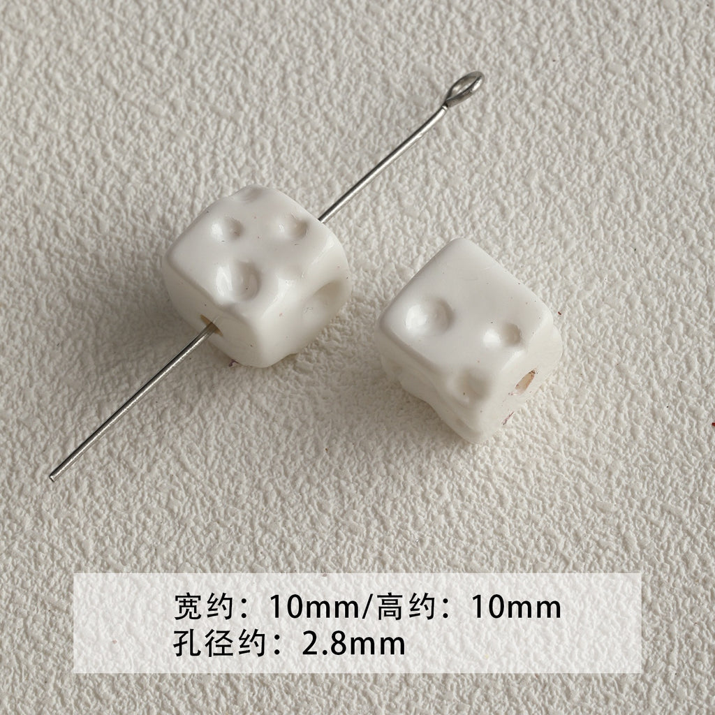 [Bihai] acrylic paint cheese star cone beaded mobile phone chain loose beads diy accessories material beads