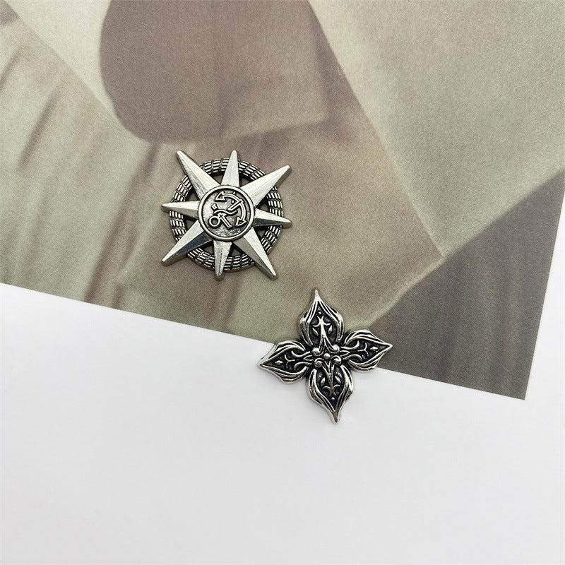 New Vintage Alloy Jewelry Personalized Cross Accessories Dark Style Phone Case Shoe Charms Hair Accessories DIY Materials