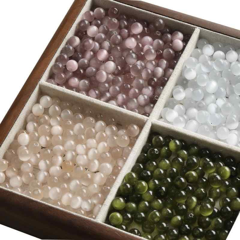 white green natural opal round loose beads diy accessories material