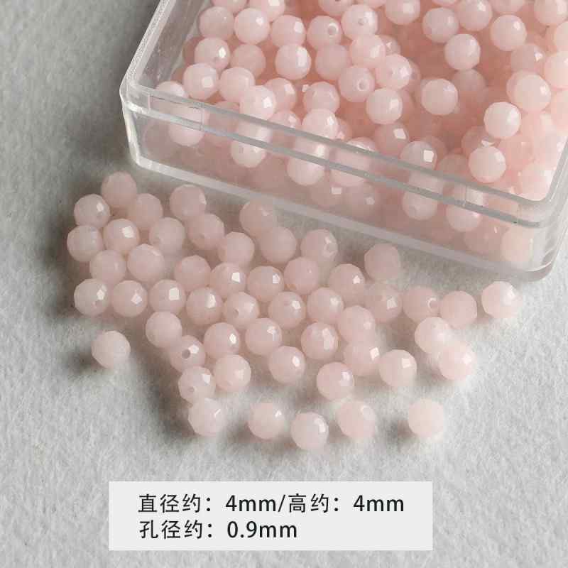 4mm Round Cut Stone Loose Beads DIY Accessories Material