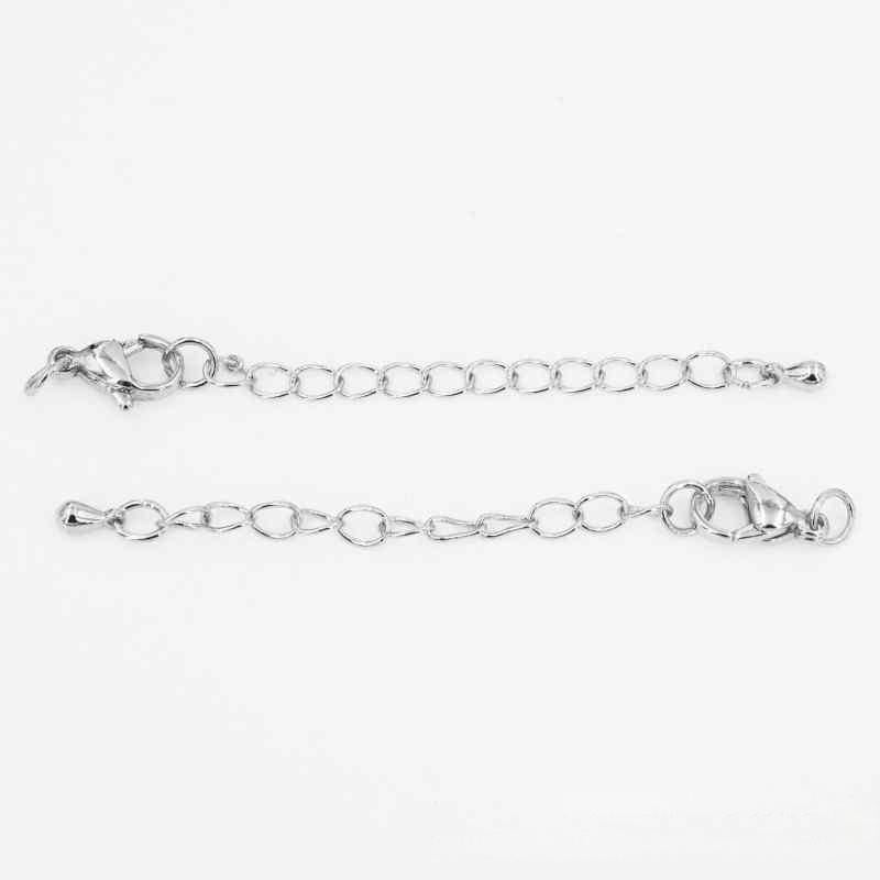 Color retaining lobster clasp extended  tail chain jewelry accessories