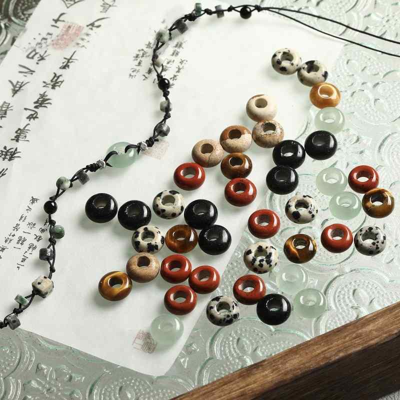 safety buckle woven bracelet bracelet wheel Abacus agate beads diy beaded jewelry accessories