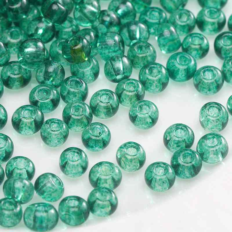 Green Style Glass Glazed Rice Beads DIY Handmade Accessories