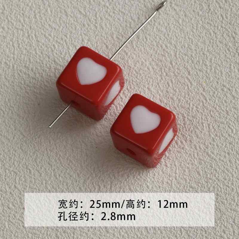 acrylic paint stars love beaded loose beads diy accessories material