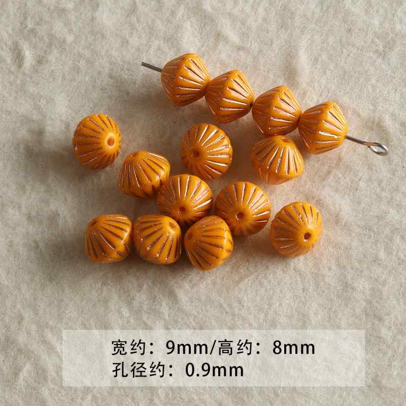 Blue Glass Loose Beads Collection Beaded DIY Accessories Material