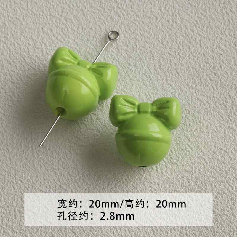 Black and green acrylic paint beaded diy accessories material