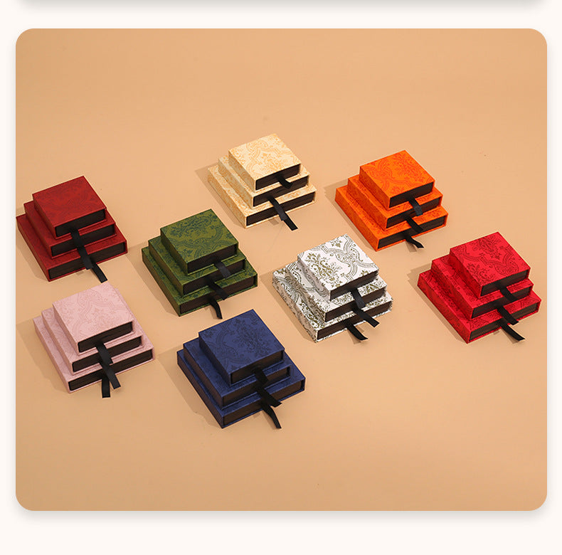 Drawer-style Jewelry Storage Box Packaging PE Film Suspension Box Anti-oxidation Jewelry Ring Bracelet Necklace Nail Art Display