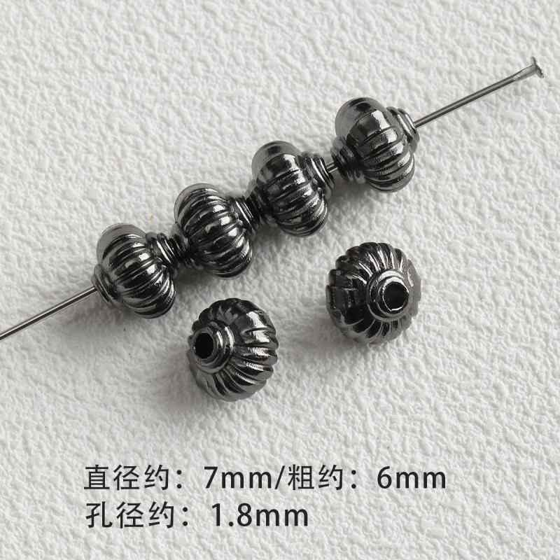 Dark Style Alloy Gun Black Pendant Spacer Beads Spacer Loose Bead Bracelet Necklace Beaded DIY Accessories