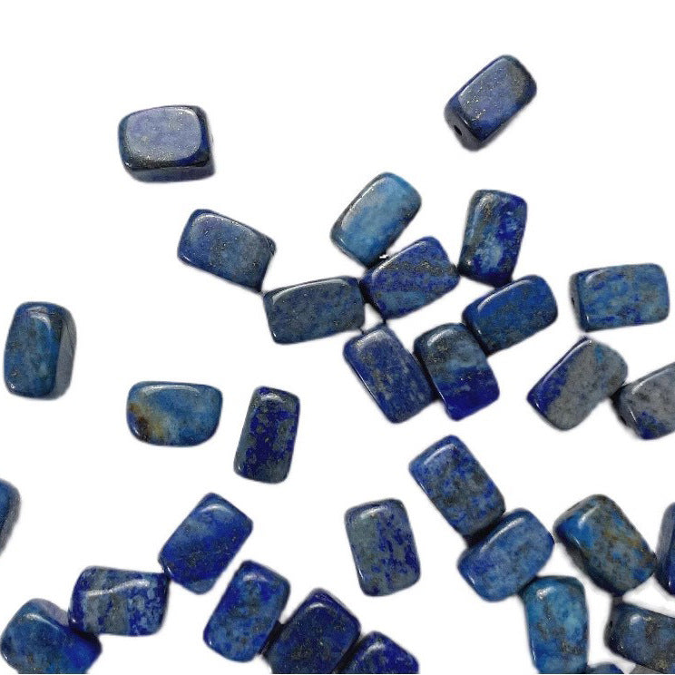 [Lanting Preface] Natural rectangular raw ore brand lapis lazuli beaded DIY handmade bracelet necklace accessories material