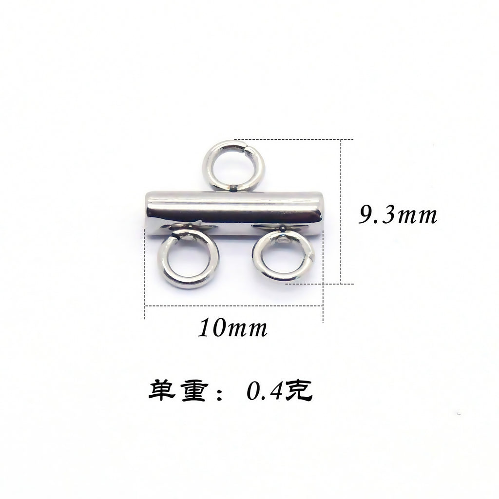 Factory Direct Sales Cross-Border Supply Stainless Steel DIY Porous Luggage Accessories Earrings Pendants Tassel Jewelry Accessories