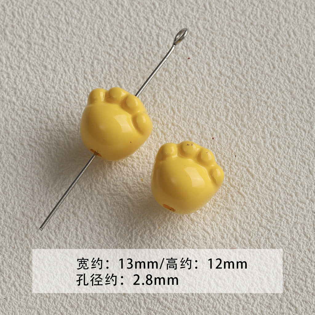 [red, yellow and blue] acrylic paint stars love beaded mobile phone chain keychain loose beads diy accessories material