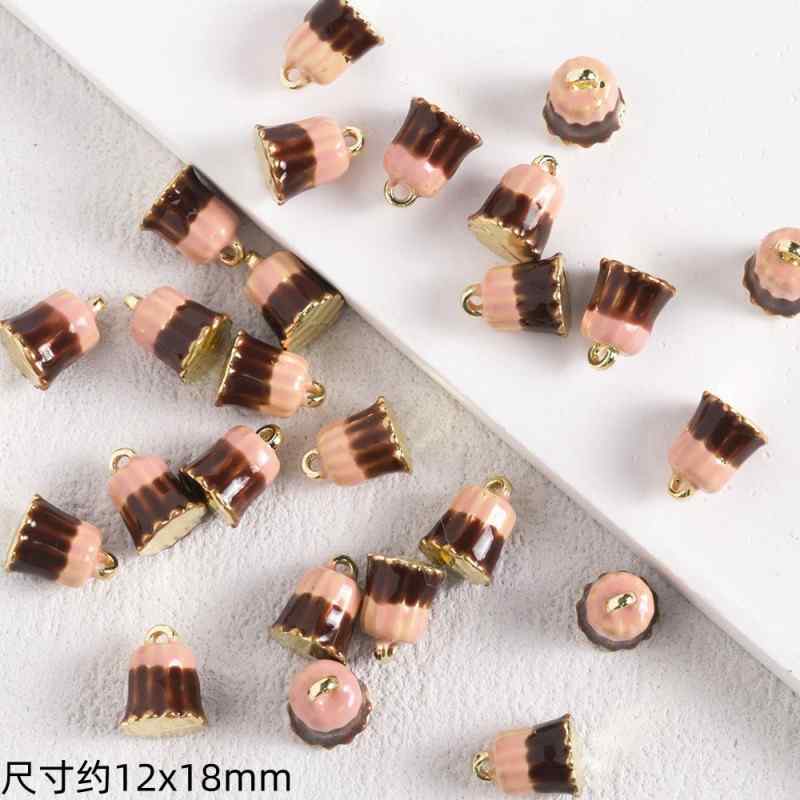 Luci Coffee Hornbag Alloy Oil Drop Pendant DIY Beaded  Material