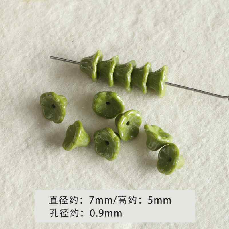[Green Light Forest] glass beads diy accessories material