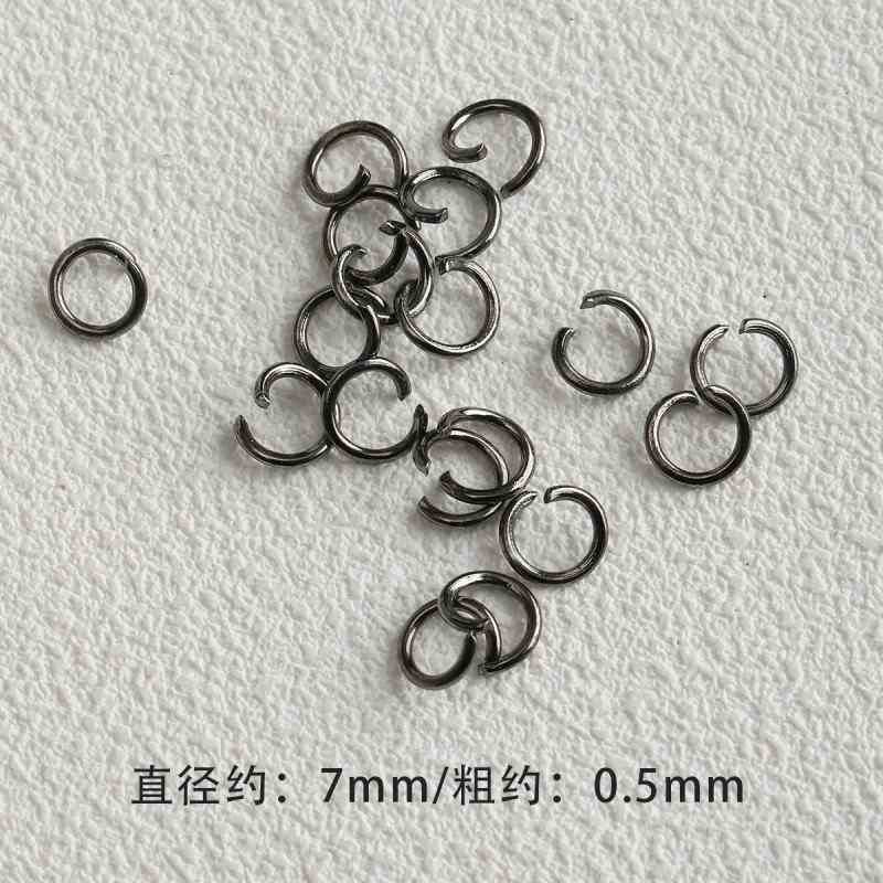 Dark Style Alloy Gun Black Pendant Spacer Beads Spacer Loose Bead Bracelet Necklace Beaded DIY Accessories