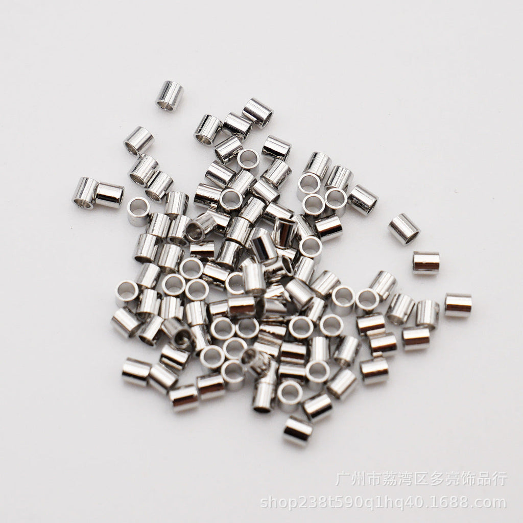 Plated clip flat positioning bead positioning tube diy accessories one bag