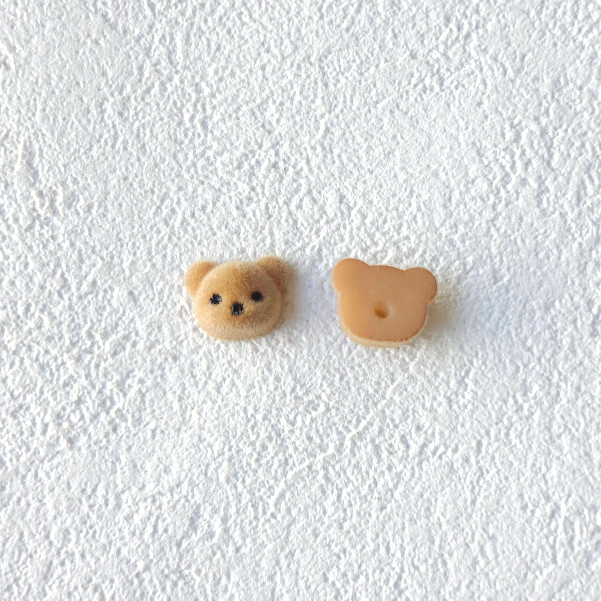 teddy bear hair accessories, edge clip bangs clip DIY accessories materials wholesale