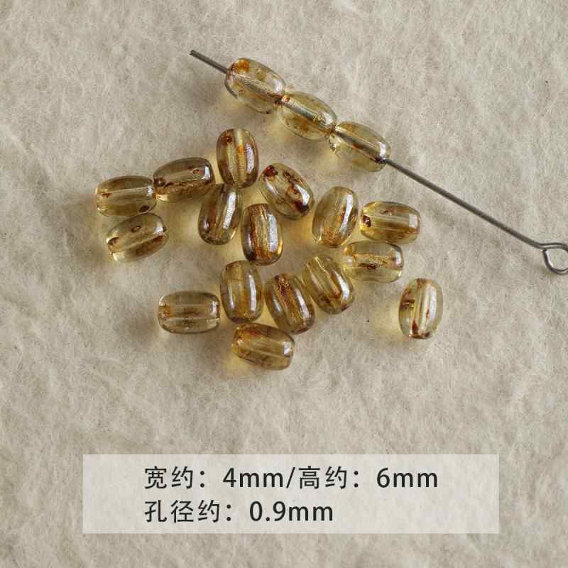 Pink Glass Loose Beads DIY Accessories Material