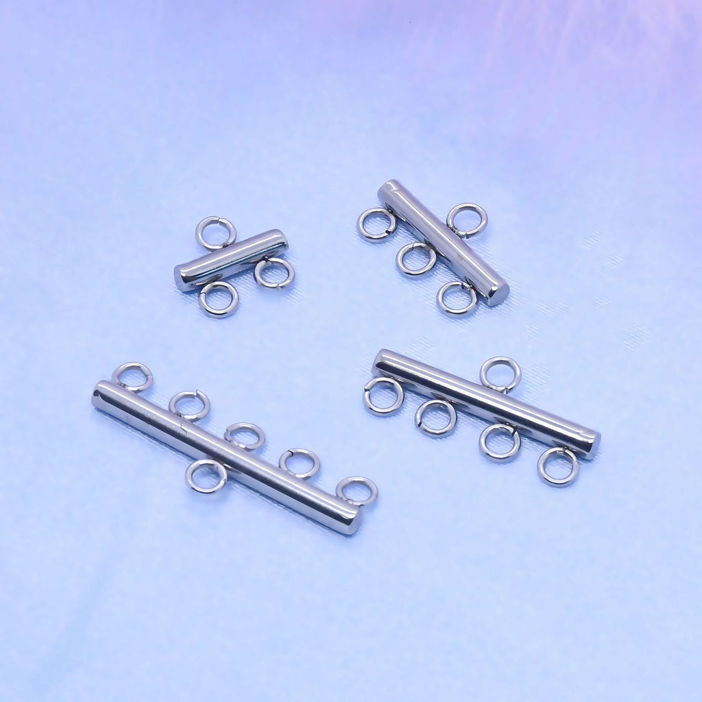 Factory Direct Sales Cross-Border Supply Stainless Steel DIY Porous Luggage Accessories Earrings Pendants Tassel Jewelry Accessories