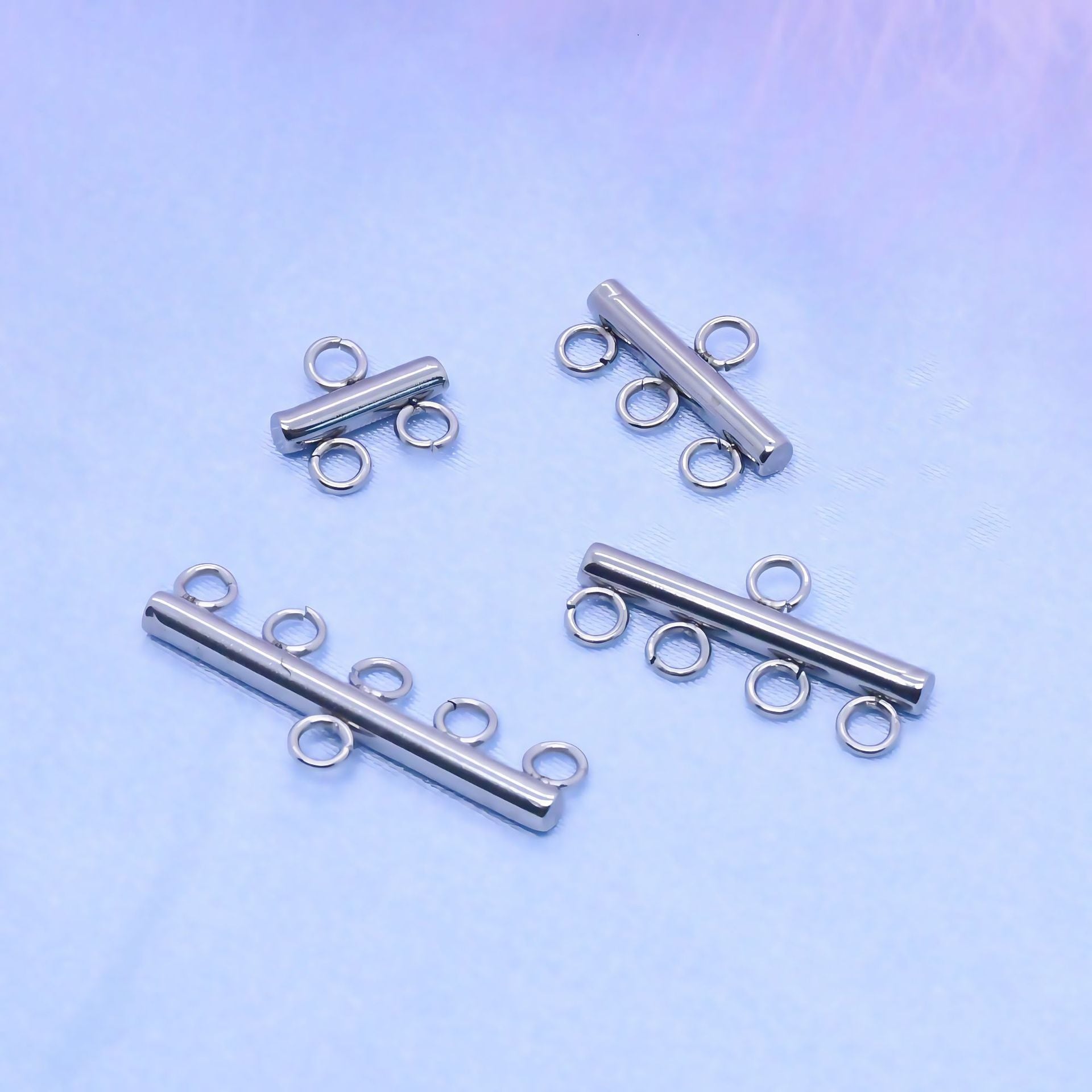 Factory Direct Sales Cross-Border Supply Stainless Steel DIY Porous Luggage Accessories Earrings Pendants Tassel Jewelry Accessories