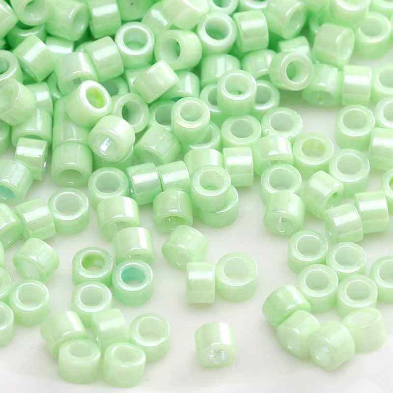 Green Style Glass Glazed Rice Beads DIY Handmade Accessories