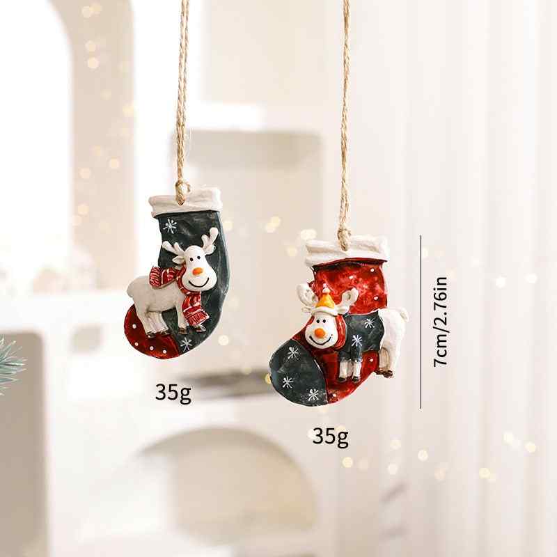 Christmas Decorations Ins Elk Pendants Tree Ornaments Cartoon Accessories Supplies